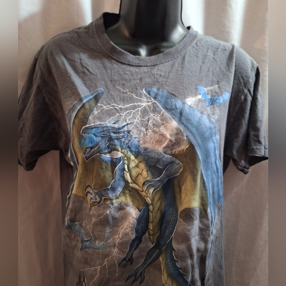 Fruit of the loom dragon print T-shirt - Picture 2 of 5